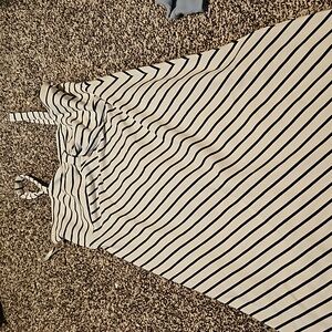 Loft size M. Black and white summer dress. Super cute for summer.